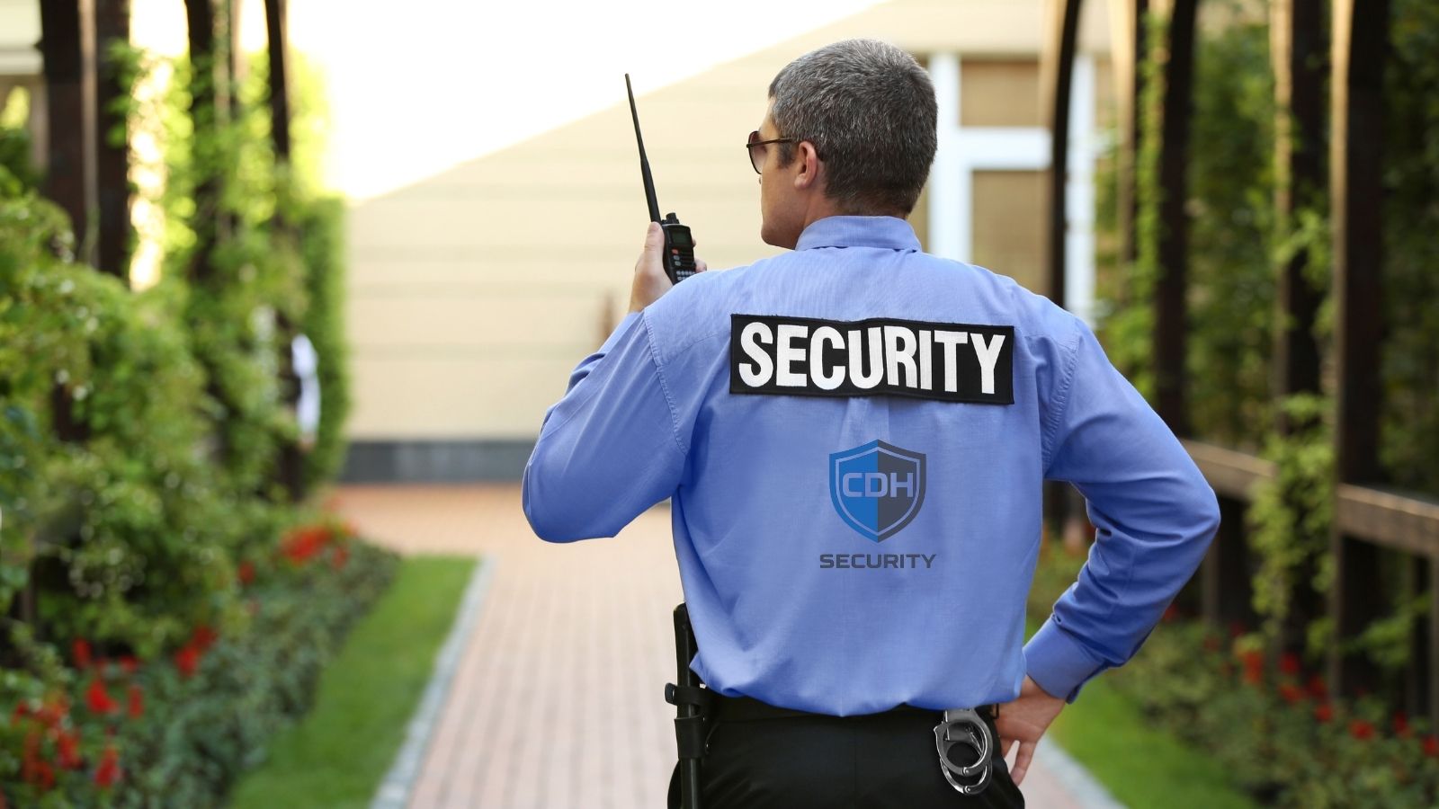 Security officer on patrol